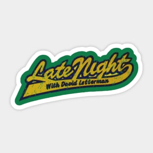 Late Night David Letterman Sticker